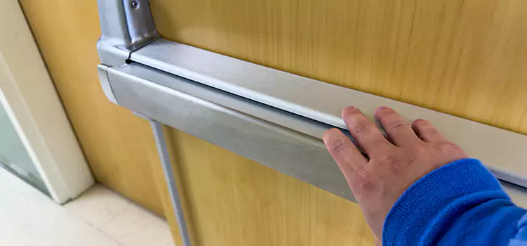 Installing a Push Bar on a Door Watertown